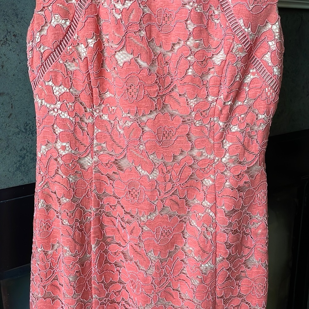 Vince Camuto pink lace dress size 2 - Picture 4 of 14
